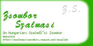 zsombor szalmasi business card